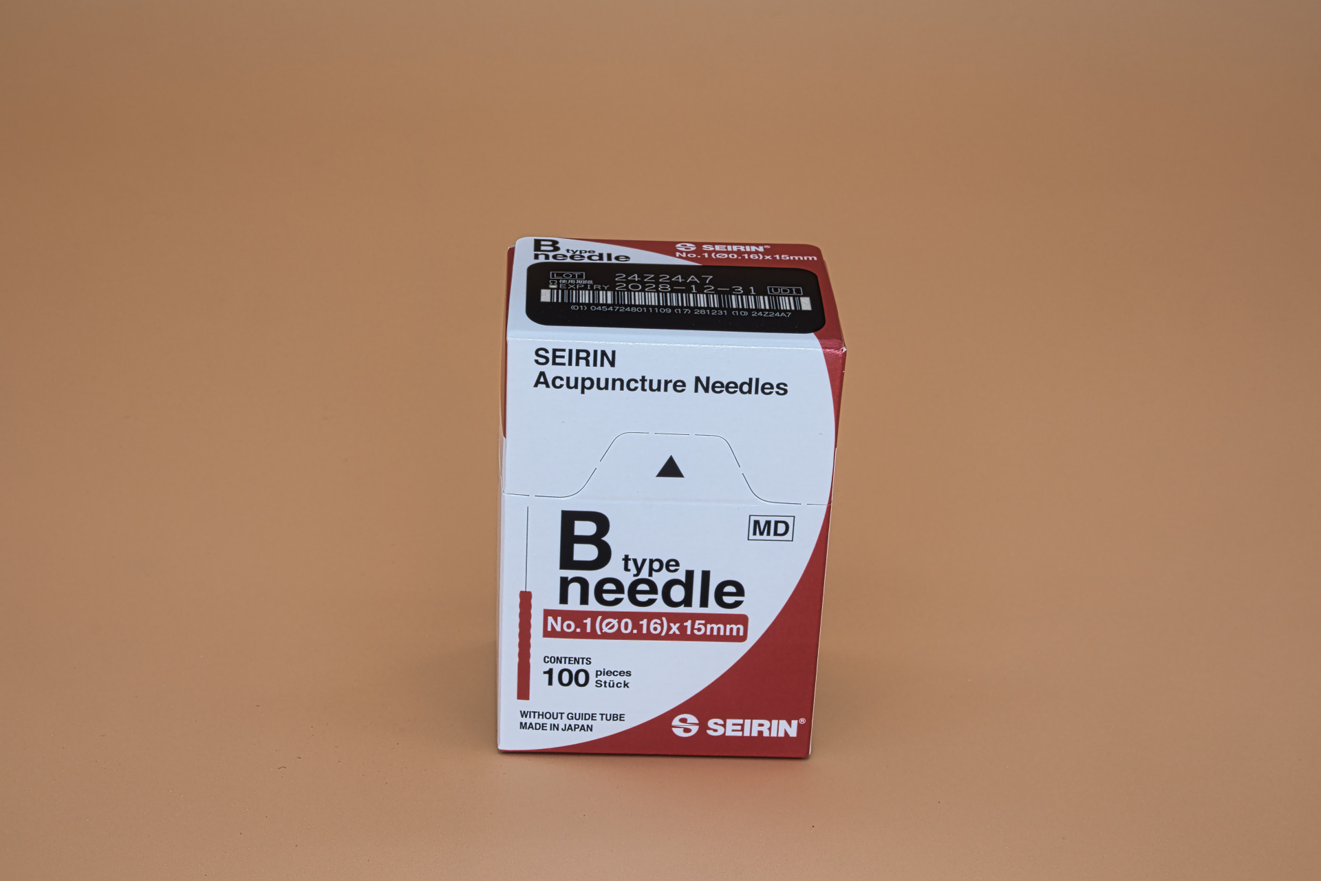Akupunktur-Nadel SEIRIN Typ B; Nr. 1; 0,16 x 15 mm (Schachtel mit 100 Nadeln) Akupunktur-Nadel SEIRIN Typ B; Nr. 1; 0,16 x 15 mm (Schachtel mit 100 Nadeln)