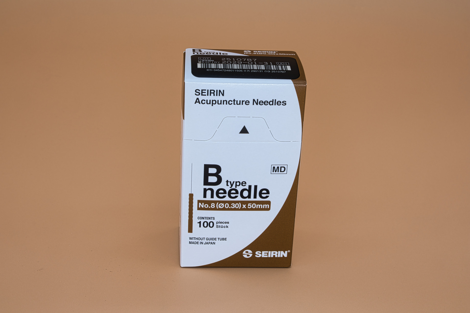 Akupunktur-Nadel SEIRIN Typ B; Nr. 8; 0,30 x 50 mm (Schachtel mit 100 Nadeln) Akupunktur-Nadel SEIRIN Typ B; Nr. 8; 0,30 x 50 mm (Schachtel mit 100 Nadeln)