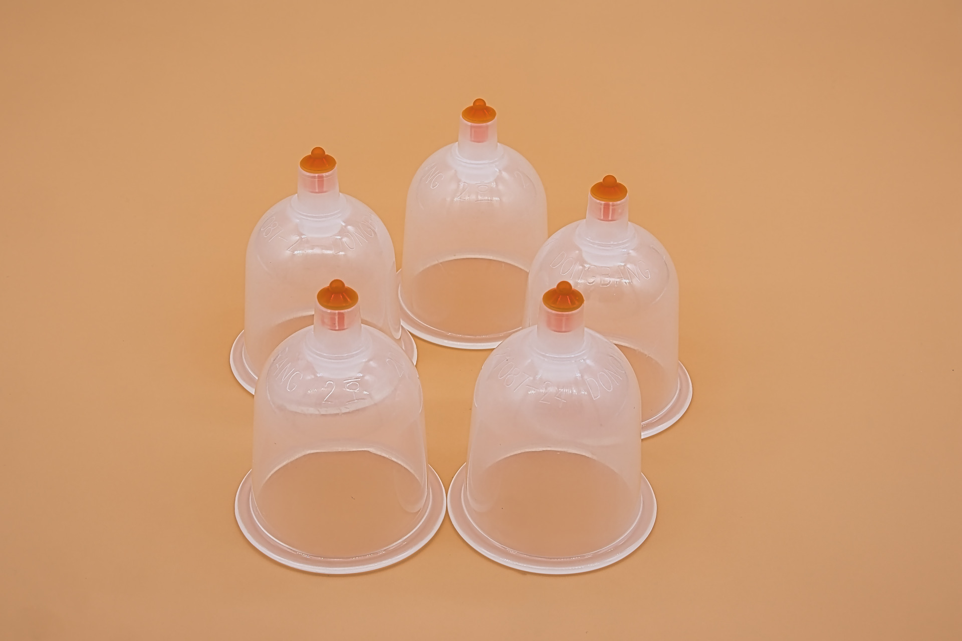 Schröpfköpfe Kunststoff zum Einmalgebrauch 4,5 cm (Packung mit 5 Stück)