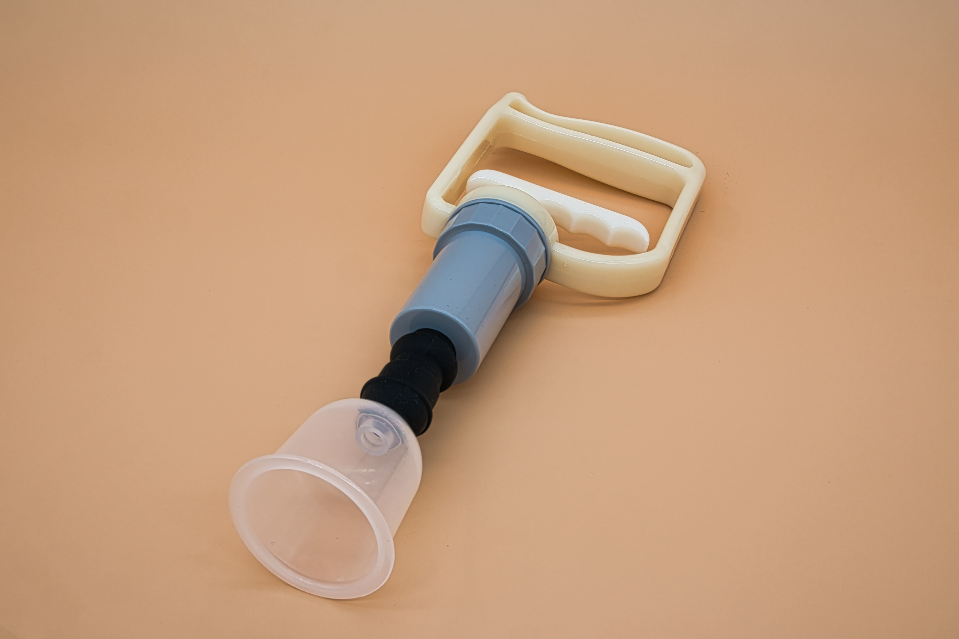 Handpumpe für Schröpfköpfe mit Ventil