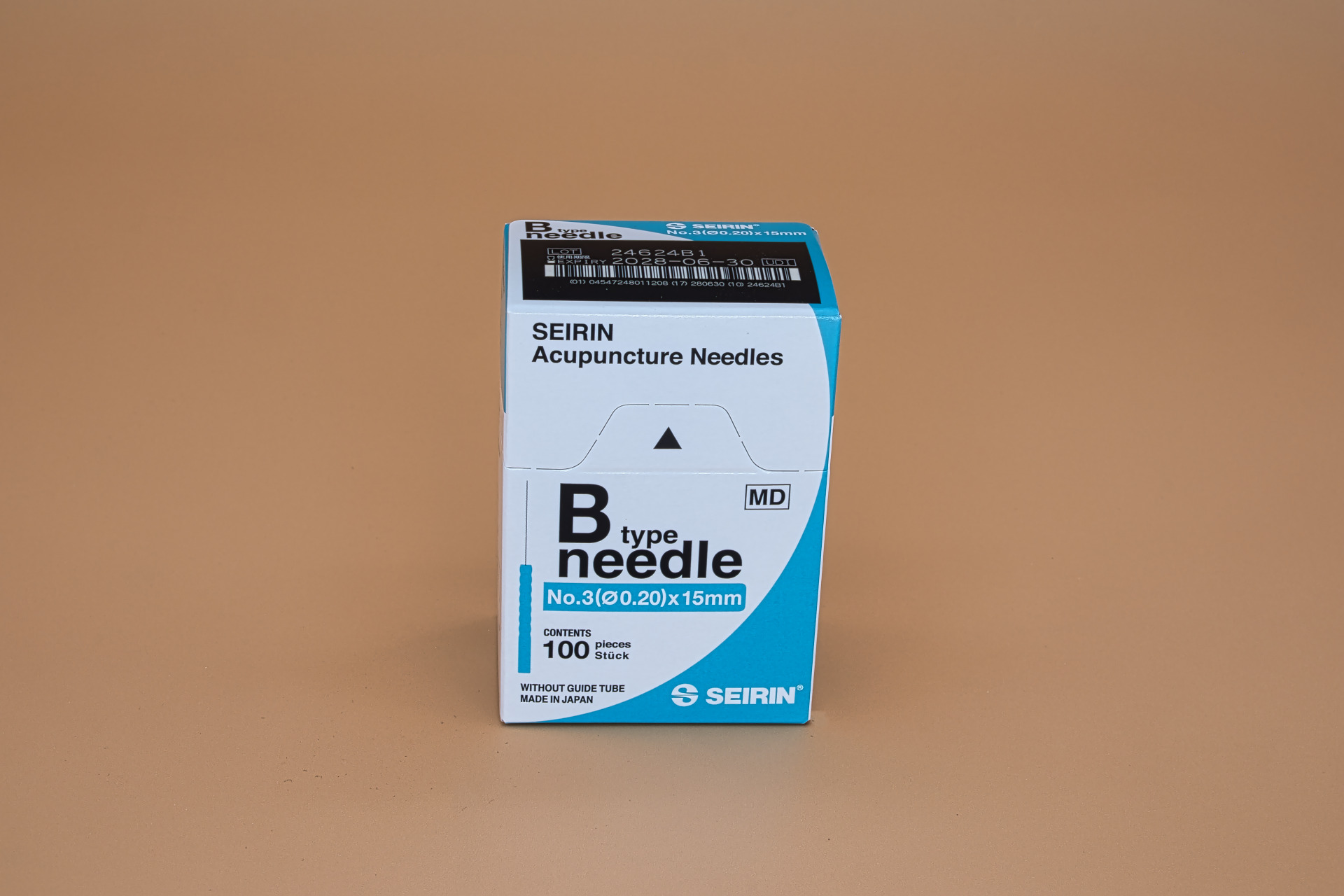 Akupunktur-Nadel SEIRIN Typ B; Nr. 3; 0,20 x 15 mm (Schachtel mit 100 Nadeln) Akupunktur-Nadel SEIRIN Typ B; Nr. 3; 0,20 x 15 mm (Schachtel mit 100 Nadeln)