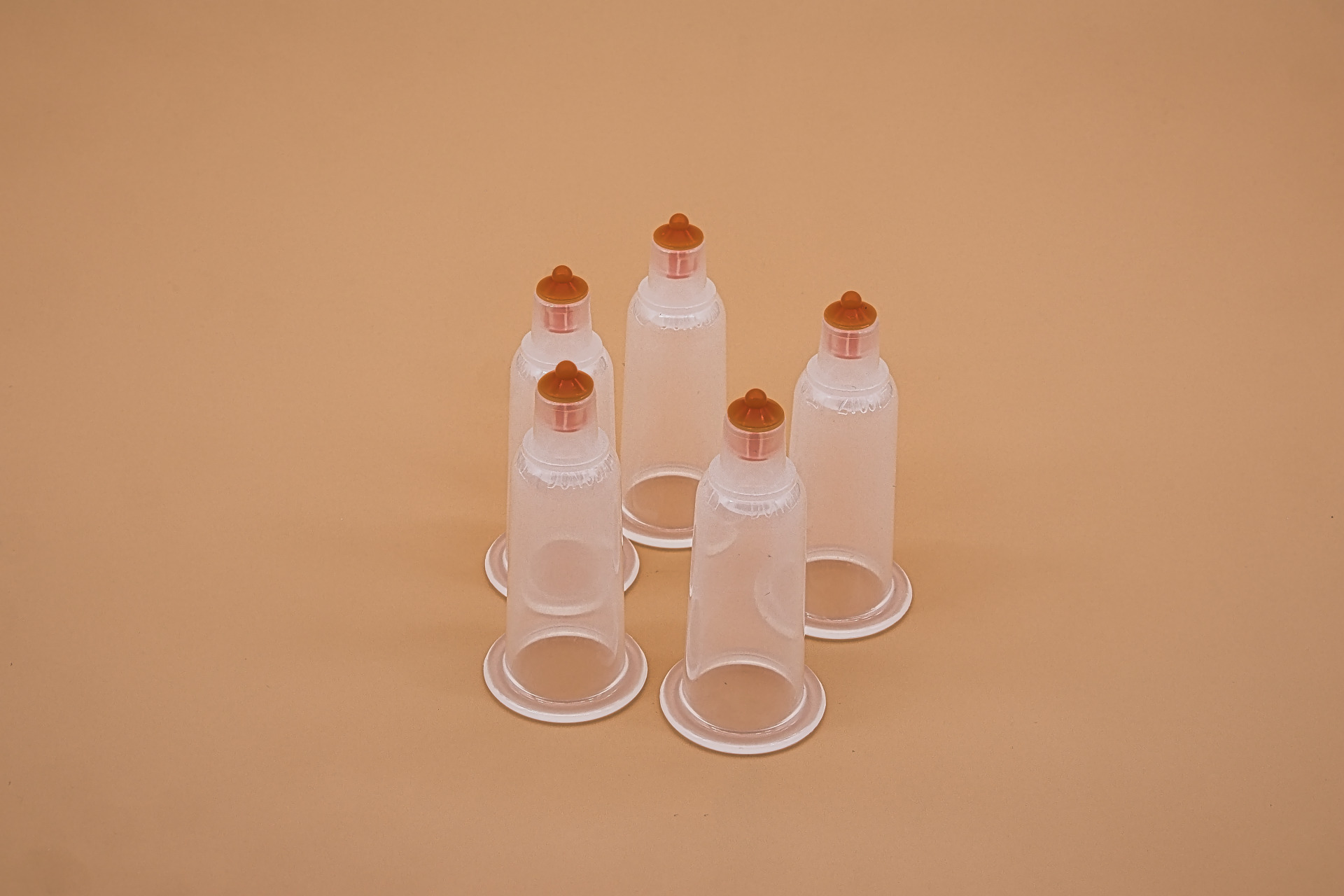 Schröpfköpfe Kunststoff zum Einmalgebrauch 2,3 cm (Packung mit 5 Stück)