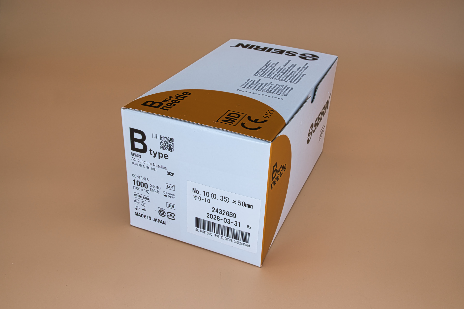 Akupunktur-Nadel SEIRIN Typ B; Nr. 10; 0,35 x 50 mm (Karton mit 1000 Nadeln) Akupunktur-Nadel SEIRIN Typ B; Nr. 10; 0,35 x 50 mm (Karton mit 1000 Nadeln)